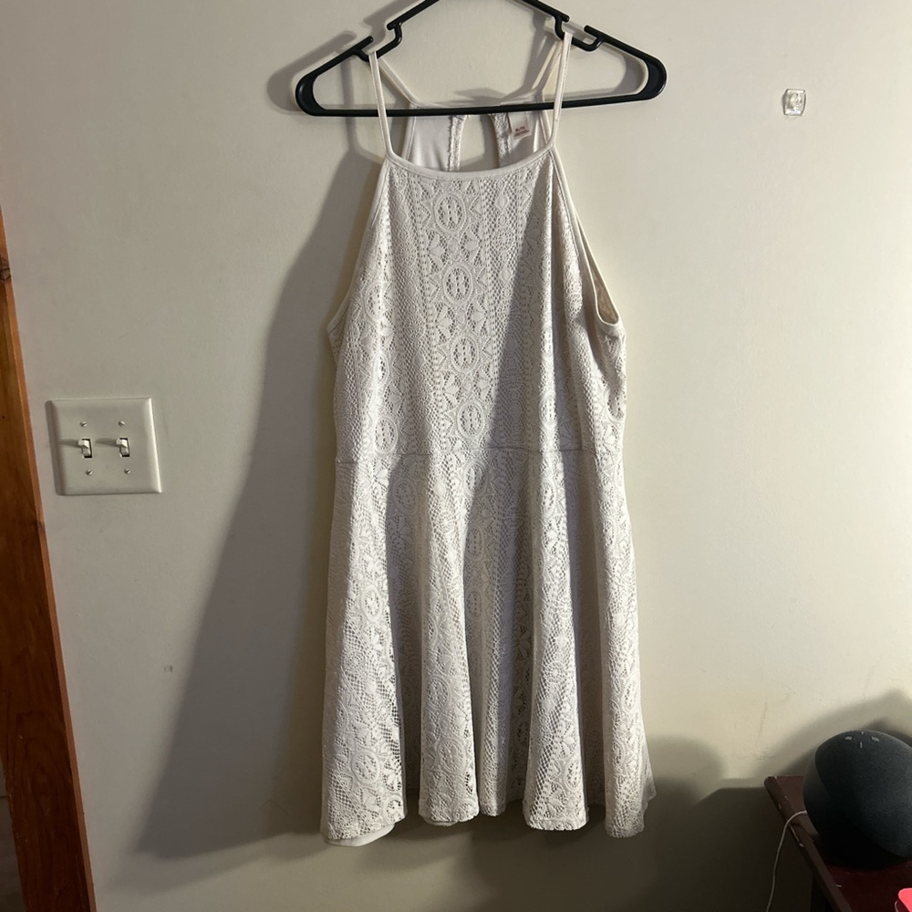 Mossimo Supply Co. White Lace Mini Dress